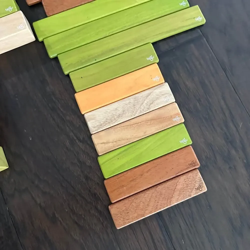 52 Piece Set Magnetic Wooden Blocks Tegu Classics